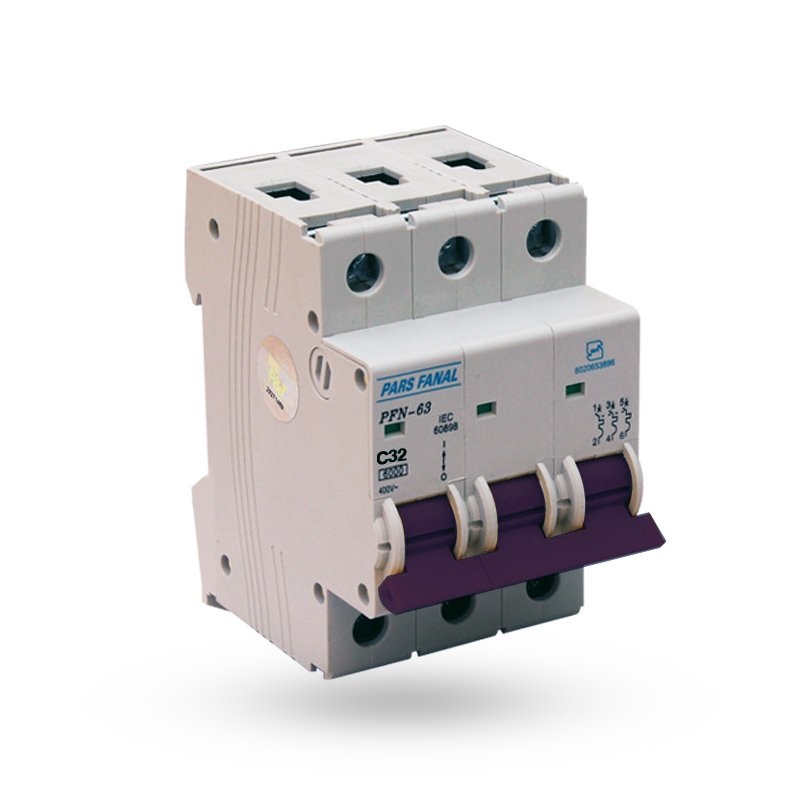 1655023713_572 شهرفاز - کلید مینیاتوری سه پل 32 آمپر پارس فانال