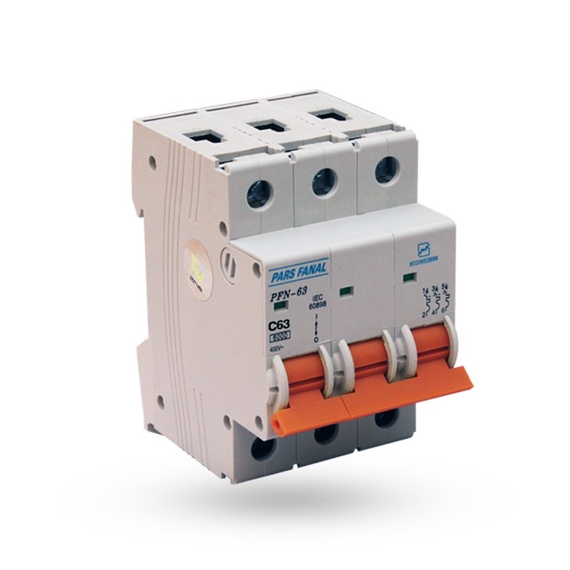 1655024717_878 شهرفاز - کلید مینیاتوری سه پل 63 آمپر پارس فانال