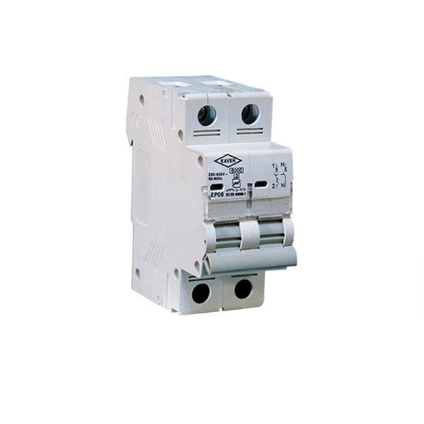 کلید مینیاتوری دو پل 25 آمپر کاوه