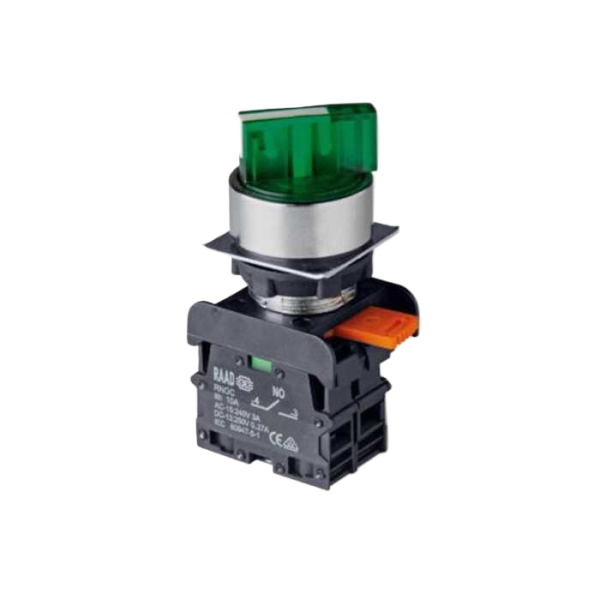 کلید سلکتوری چراغدار دوطرفه متحرک رعد (بسته 12 عددی)