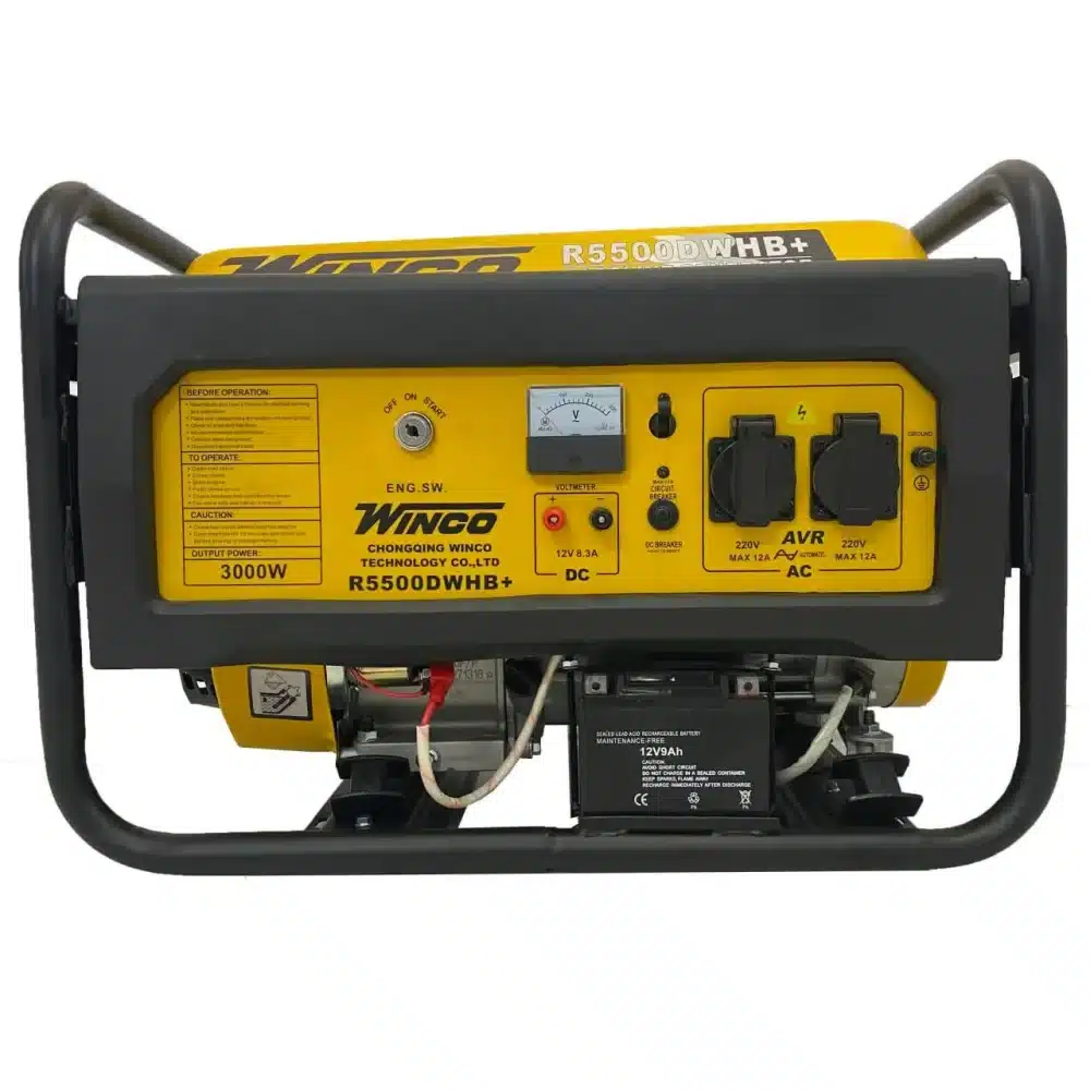 R5500DWHB شهرفاز - موتور برق وینکو 3 کیلووات مدل +R5500DWHB استارتی